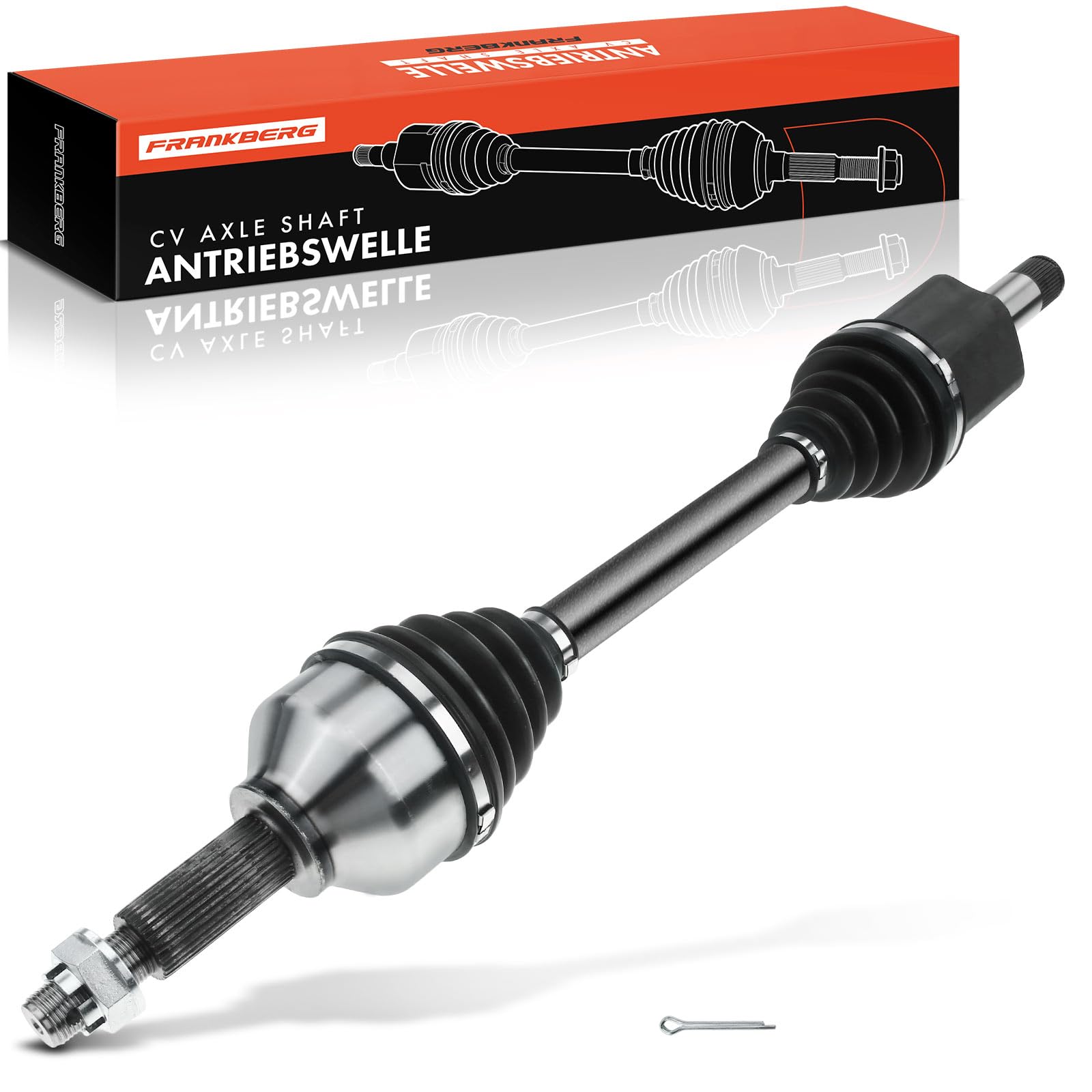 Frankberg Antriebswelle Achswelle Schaltgetriebe Vorderachse Links Kompatibel mit Tourneo Custom V362 Bus F3 Transit Custom V362 Kasten FY FZ Replace# BK213B437BB