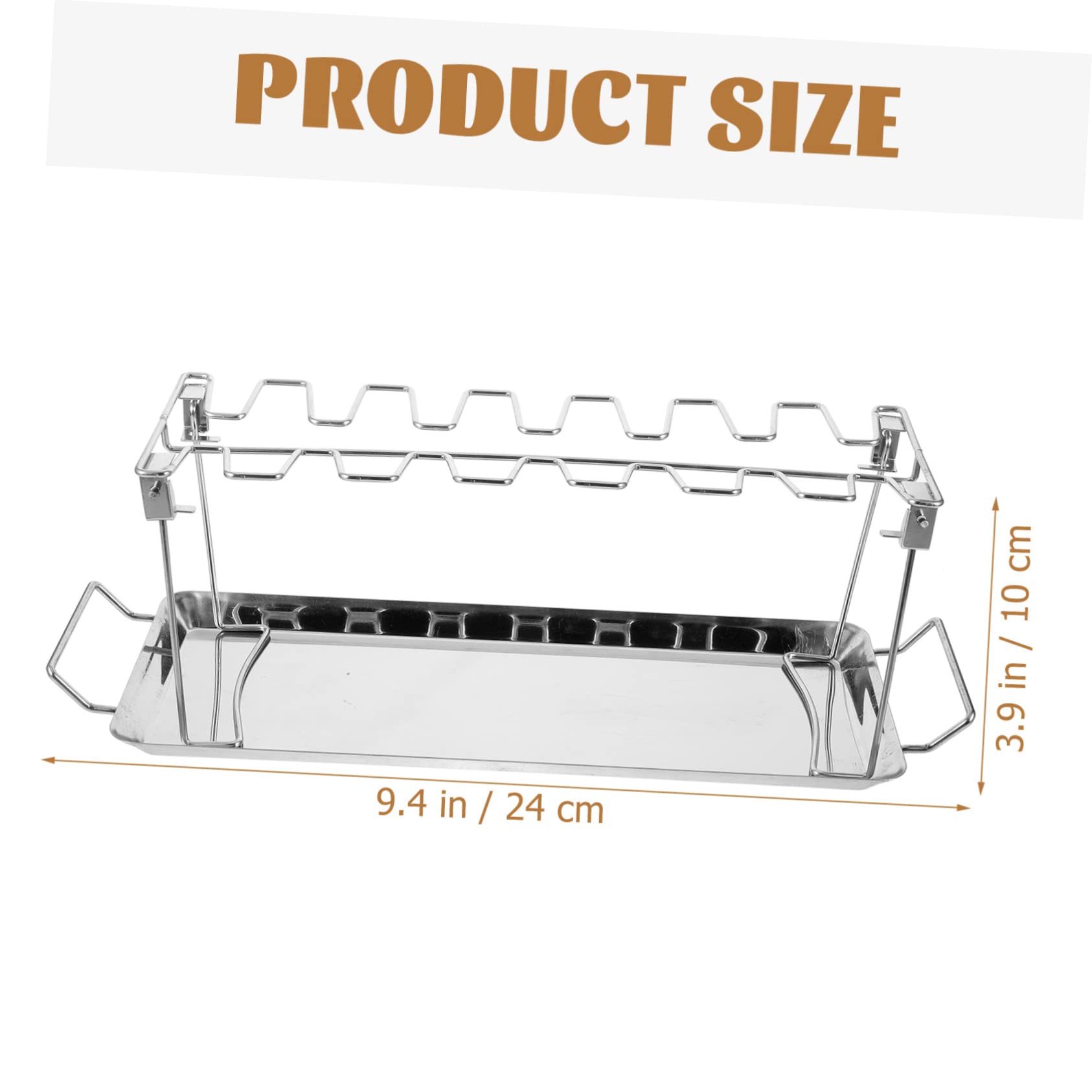 Set di Forchette da Arrosto in Acciaio Inox, 2 Pezzi Pieghevole