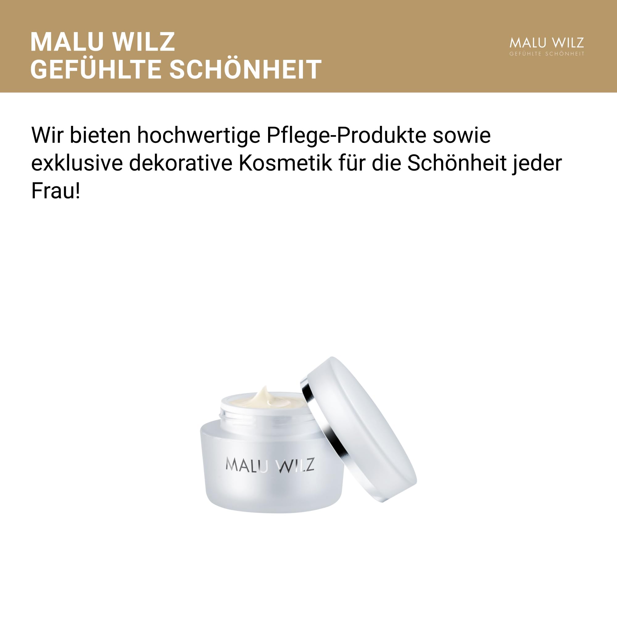 Malu Wilz Caviar Gold Eye Cream 15ml I Augencreme gegen Falten und Augenringe I Reichhaltige Augenpflege mit Kaviar Extrakt für frische Augenpartien