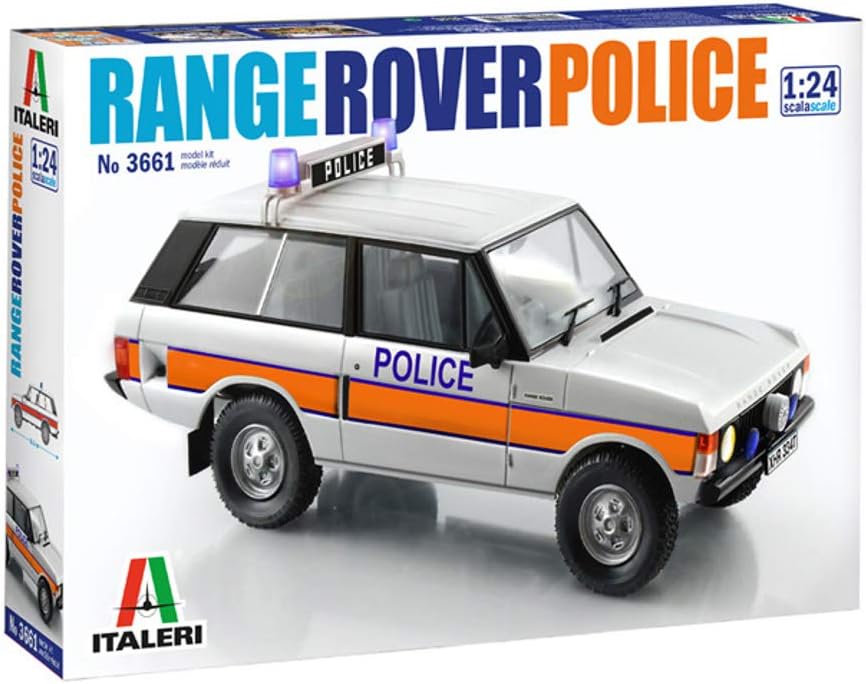 ITALERI 3661S - 1:24 Range Rover Police, Model Building Kit, Stand Model Building, Crafts, Hobby, Gluing, Plastic Kit, Detailed