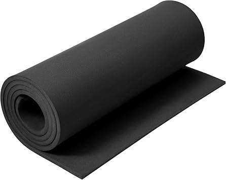 EVA Foam 8mm, Cosplay Foam 16 x 59in 6.5sqft Black, Suitable for Large Cosplay Modeling, DIY Projects, Crafts, Ultra High Density 90 kg/m3