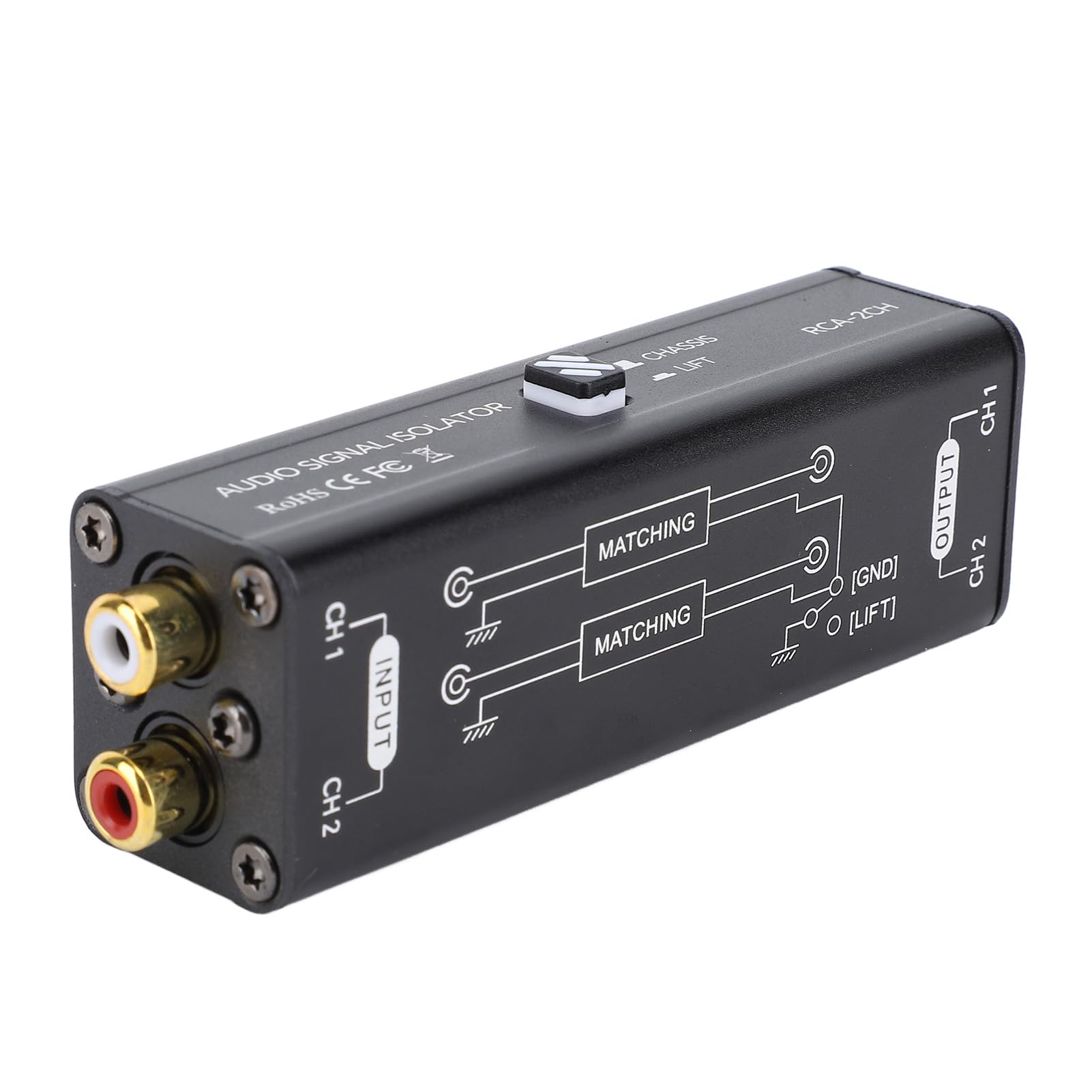 Isolatore di Rumore Filtro Antirumore Eliminatore di Ronzio Isolatore di Loop di Massa, Riduttore di Interferenze Musicali Eliminatore di Rumore per Stereo Home Theater Lettore
