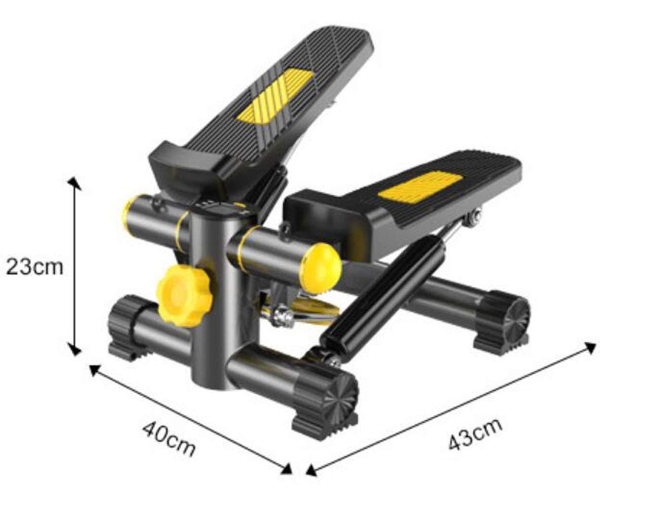 BUniq Stepper,Cinta de Correr Máquina para Bajar de Peso Escalera Bicicleta estática de pie Mini Entrenadores elípticos Pedal con Resistencia Ajustable y Pedal de Ejercicio con Pantalla