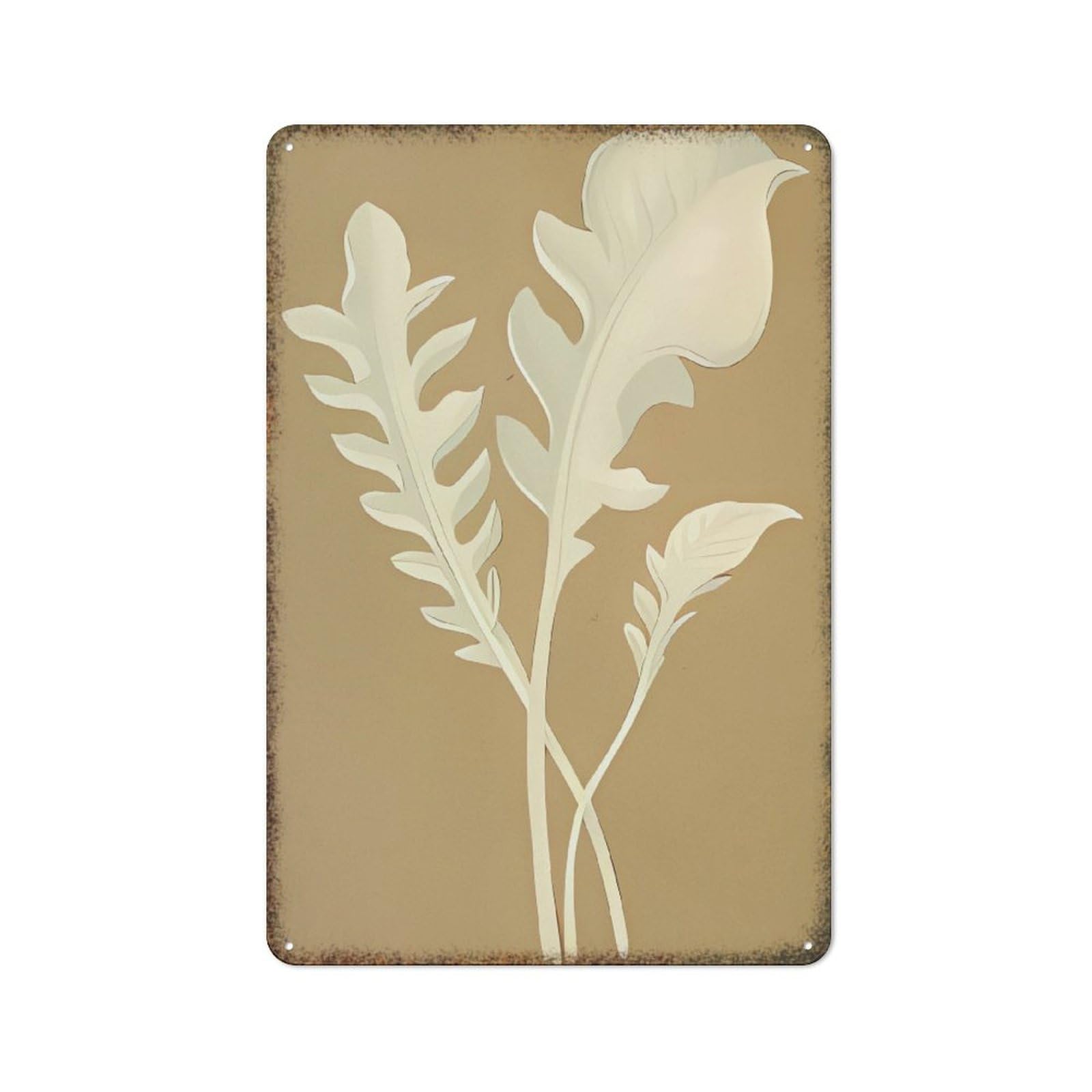 Vintage Bouquet Floral Art Print Metal Plaque Farmhouse Style Household Artistic Wall Decor Retro Hanging Sign 8x12 Inch