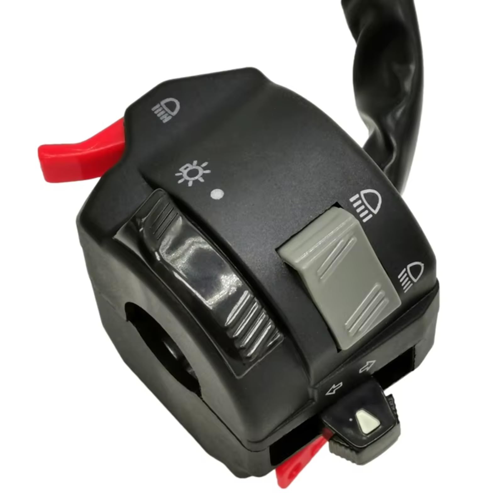 Controllo Della Luce Degli Indicatori Di Direzione Del Motociclo Da 7/8 "22mm Per Gli Indicatori Di Direzione Dei Fari Fendinebbia Universali Manubrio Kill Interruttore