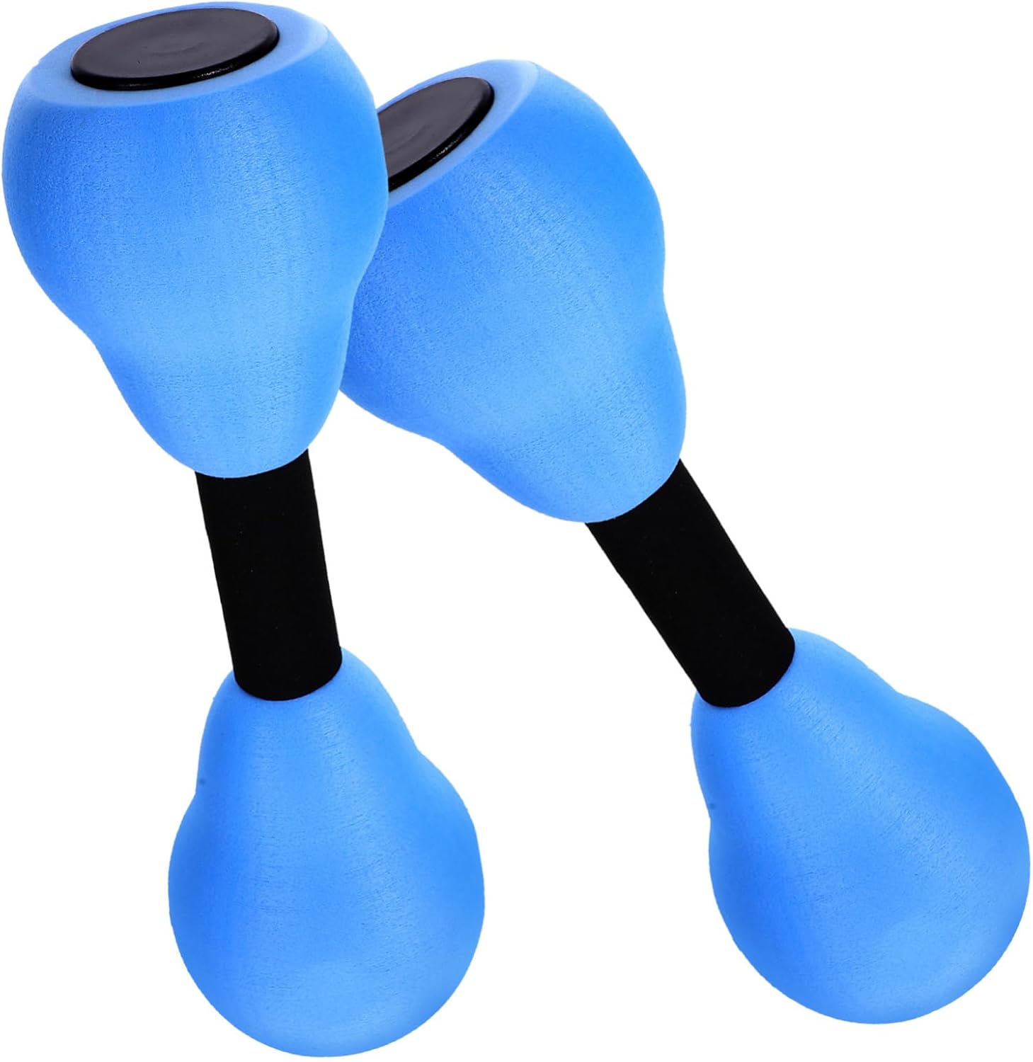 Toyvian 2pcs Women’s Padded Dumbbells for Pool and Home Fitness Small Barbell Weights for Workout Non Slip Grip Strength Training Equipment for Swimming Yoga and Jogging