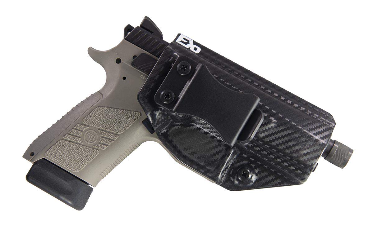 Fierce Defender IWB Kydex Holster CZ P-07 Winter Warrior Series (Carbon Fiber)