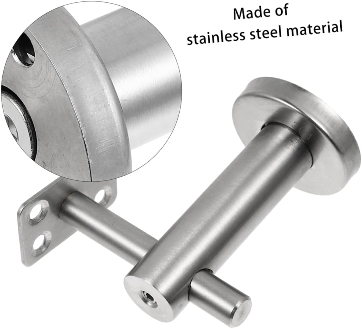 STOBOK 2pcs Handrail Support Brackets Stainless Steel for Stair Banister Railings for Outdoor Steps