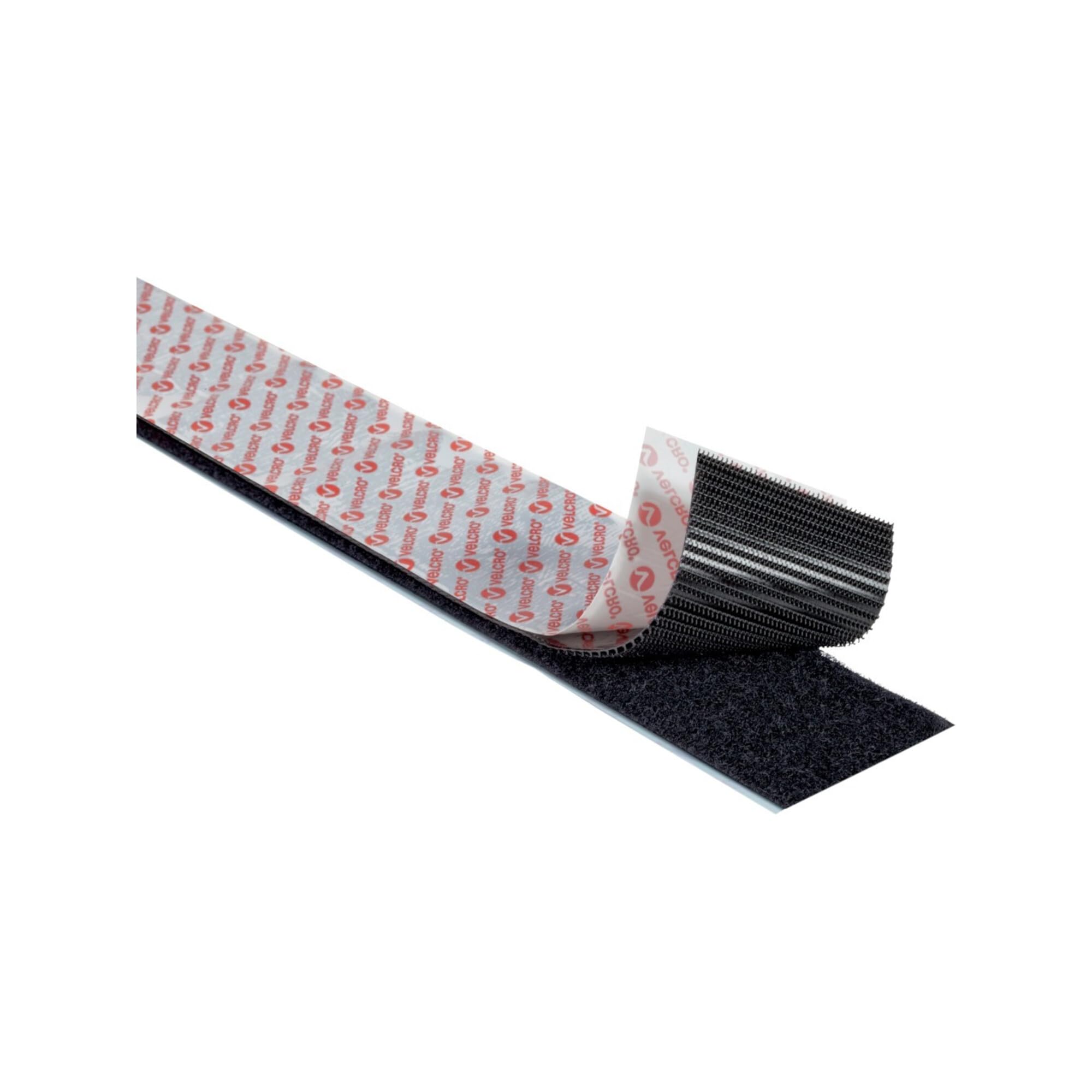 Nastro biadesivo Velcro Nero 50 mm x 5 m Extra forte