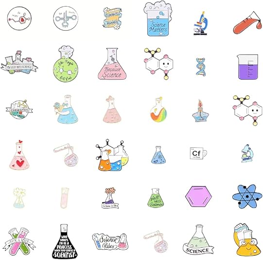Amazon.com: Science Theme Enamel Pin Set, 36 Pieces Chemistry ...