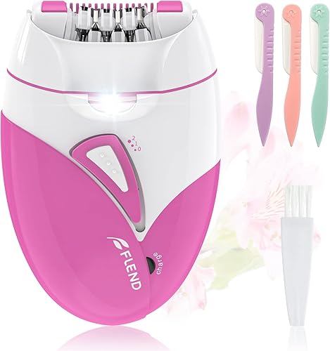 Depiladora, depiladora inalámbrica para mujeres, depiladora facial con luz, depiladora de deslizamiento suave para mujeres, depiladora facial para
