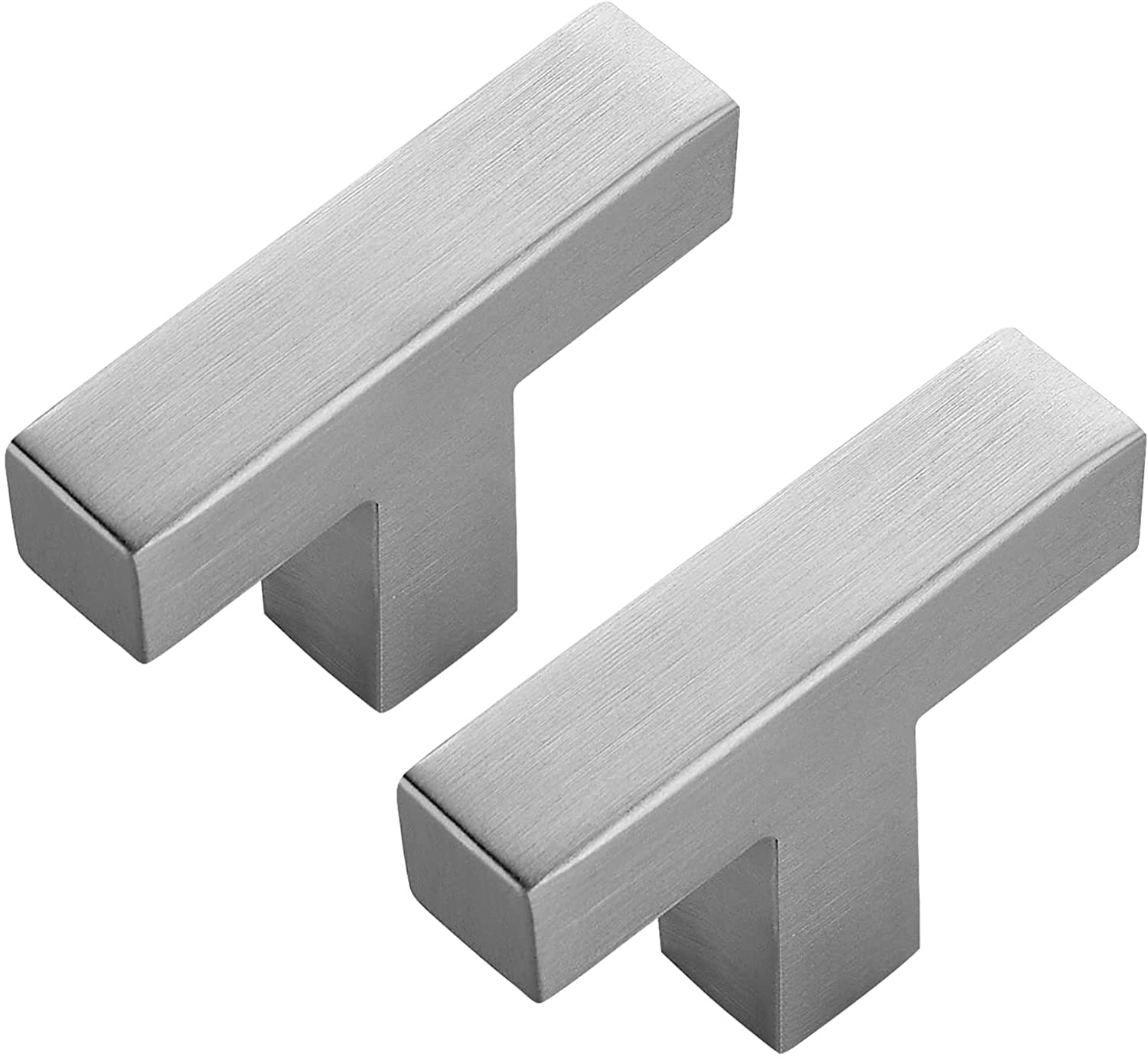 Black Square Cabinet Knobs - 10 Pack -10