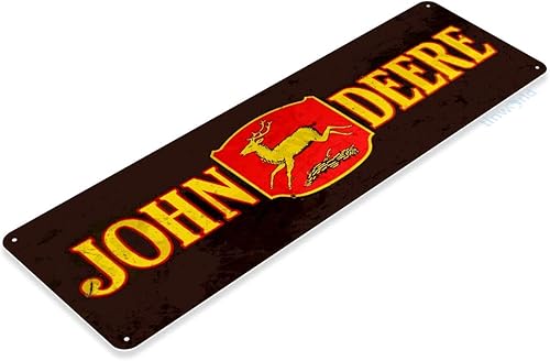 Miniatura 2 de Tinworld Letrero de estaño John Deere Tractor Retro Rustic Farm Equipment Store Decoración de metal B672