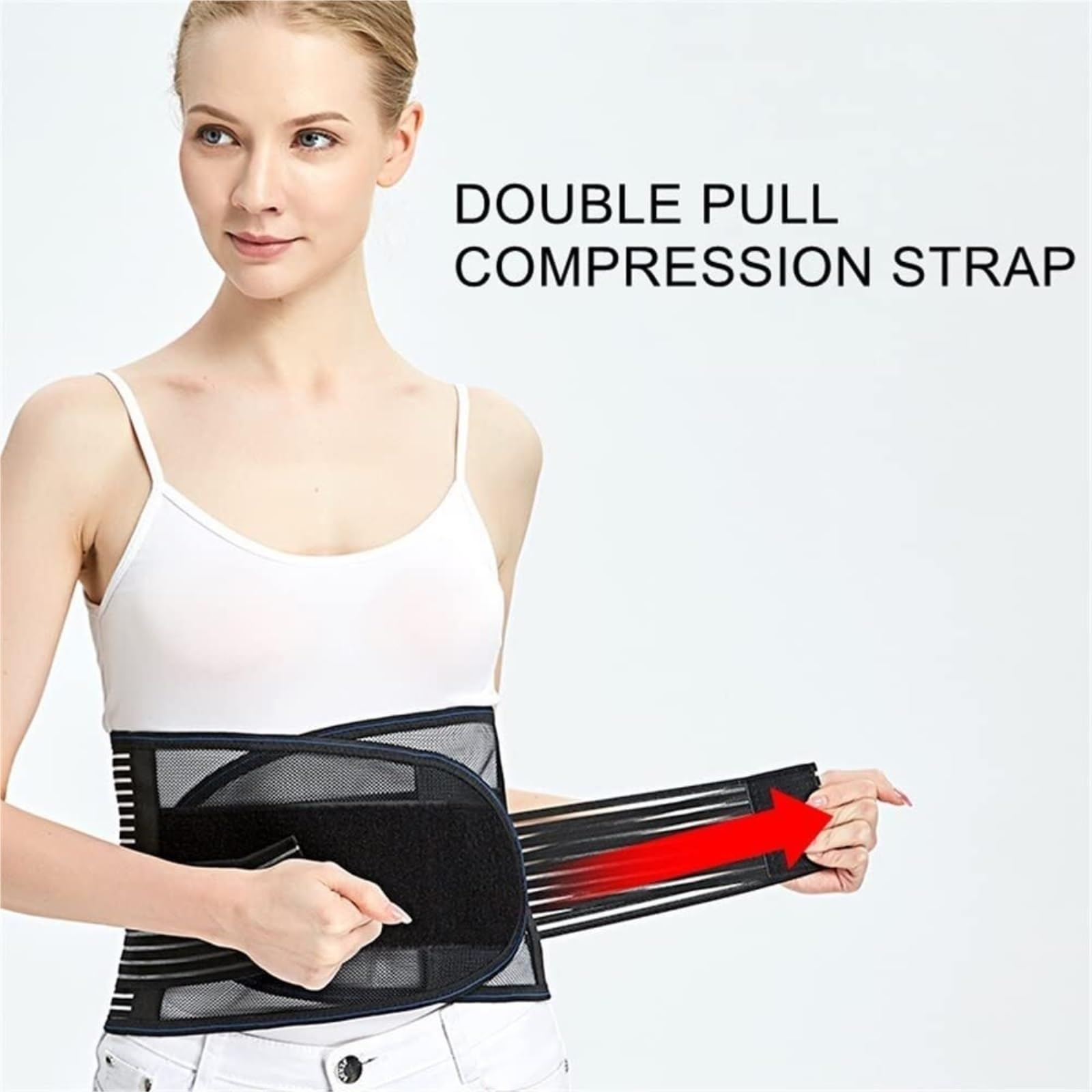 Fascia Lombare Cintura di Supporto Lombare Leggera E Traspirante, Inferiore, Dimagrante per Allenamento della Vita Supporto Schiena | G,Large