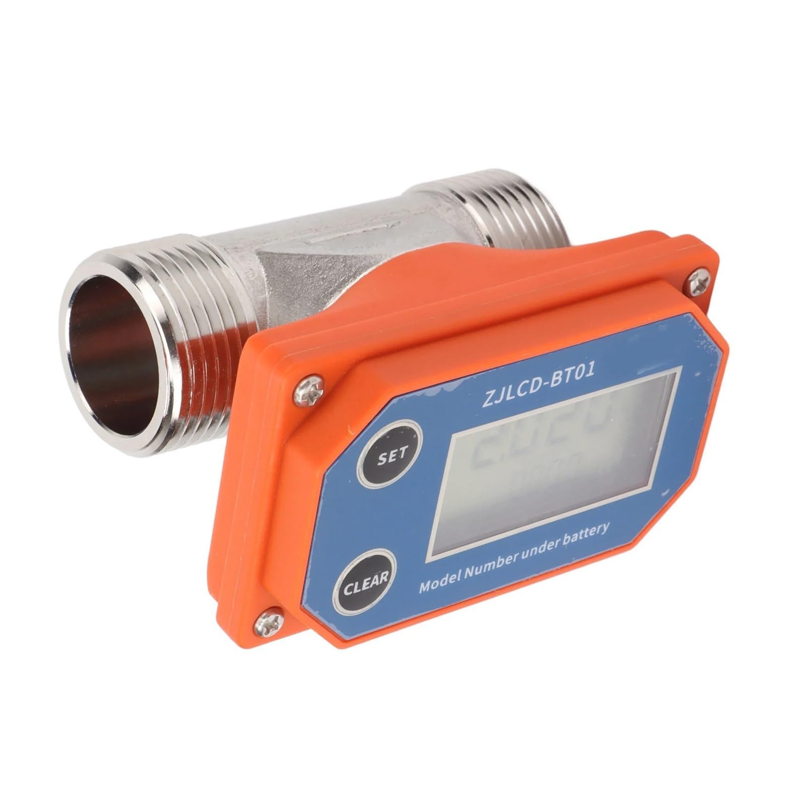 Medidor de flujo digital de alta precisión 1 Medidor De Flujo De Agua Con Pantalla Digital, Sensor De Flujo, Medidor De Flujo De Acero Inoxidable For Riego De Tierras De Cultivo