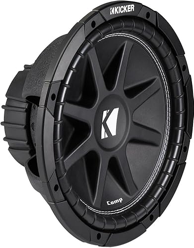 Miniatura 3 de KICKER Subwoofer y parrilla Paquete de 2 artículos: Subwoofer Comp de 12" SVC 4-ohm con rejilla ABS - 43C124 Sub & GR120 Grill