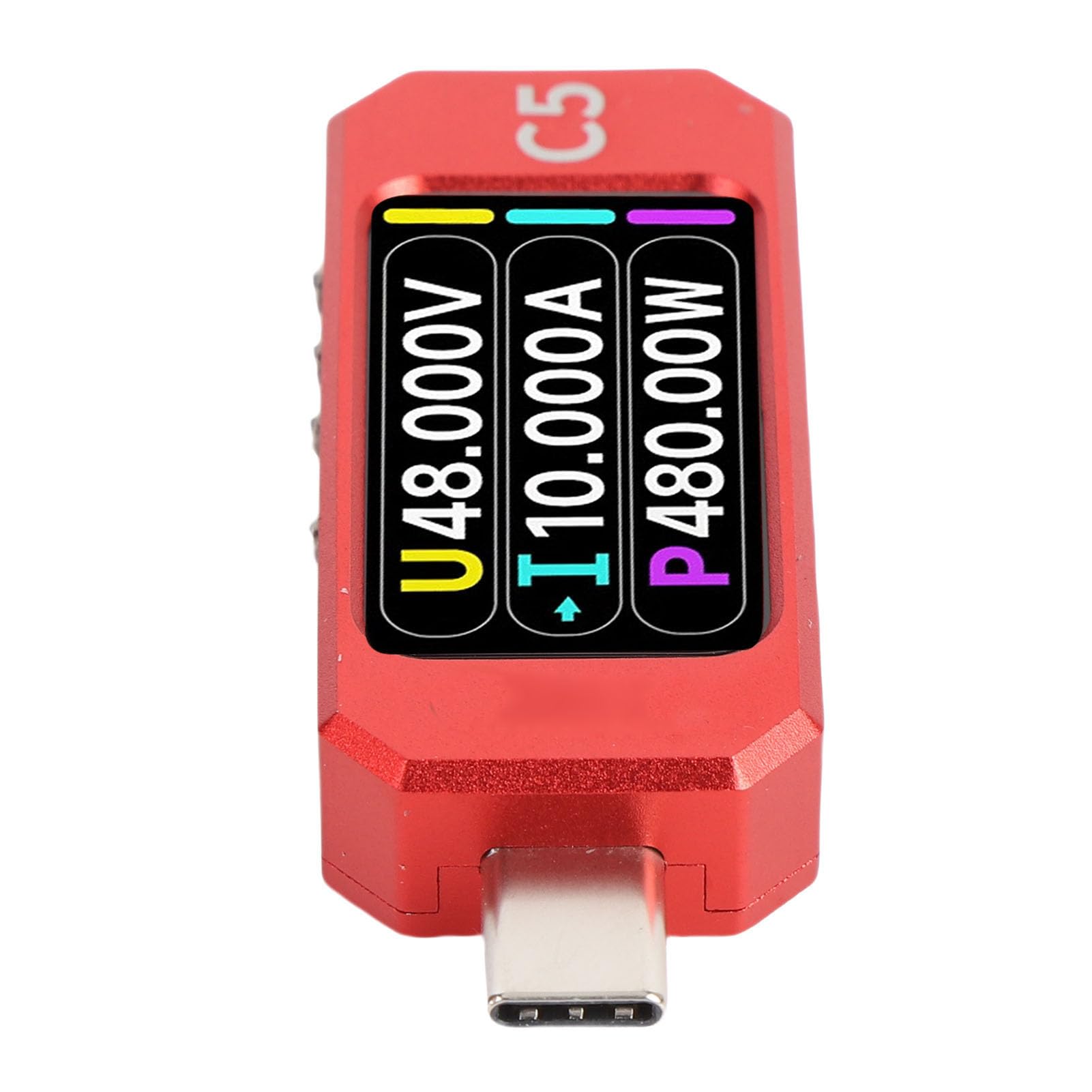 Miernik Mocy Testera USB C, Multimetr Multimeter Ammeter Multimeter Tester Type-C, 0-6A 3,3-48V USB Prąd USB i Tester Napięcia Obsługa USB PD3.1 EPR.1 EPR