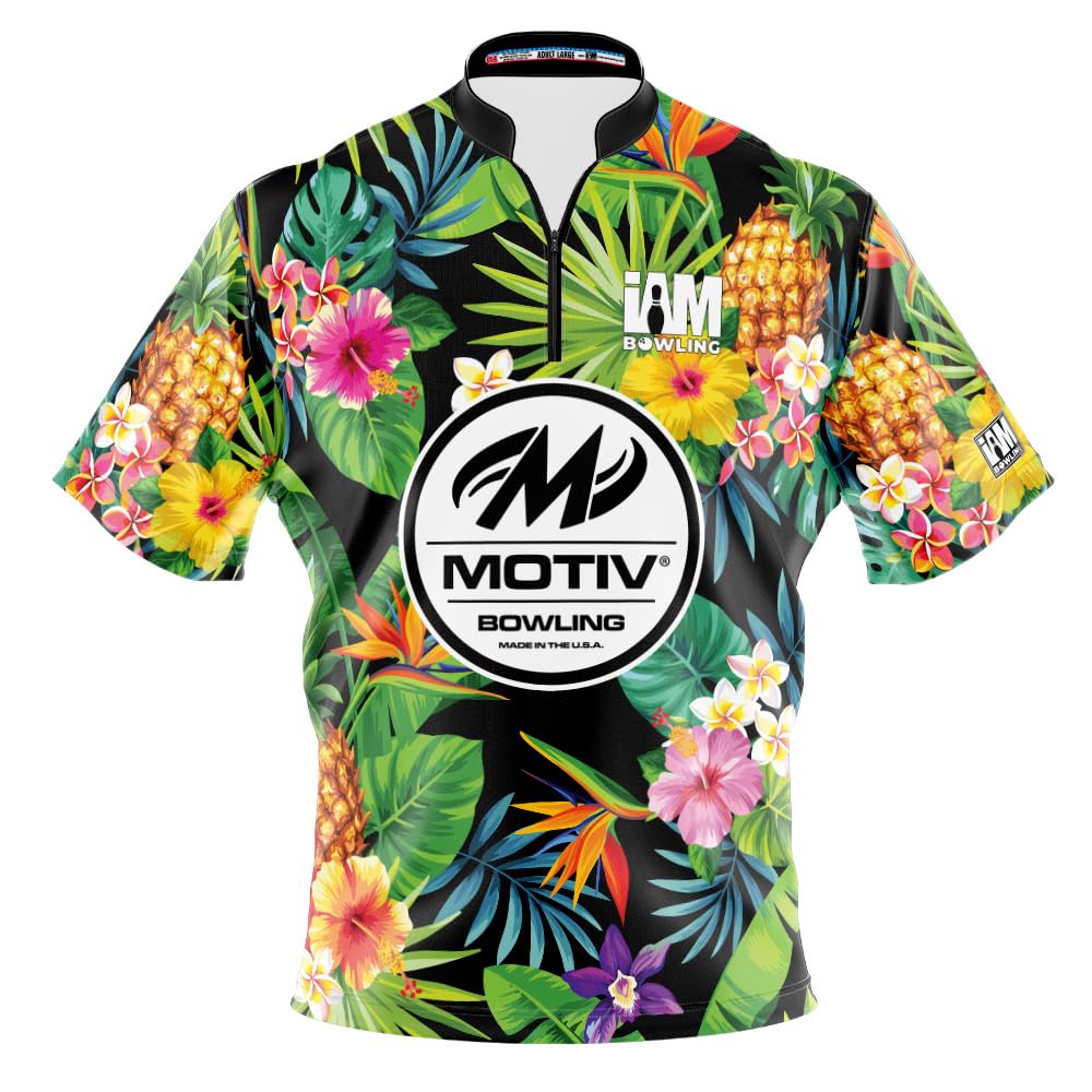 Logo Infusion Dye-Sublimated Bowling Jersey (Sash Collar) - I AM Bowling Fun Design 2033-MT - Motiv (XX-Large) Multicolored