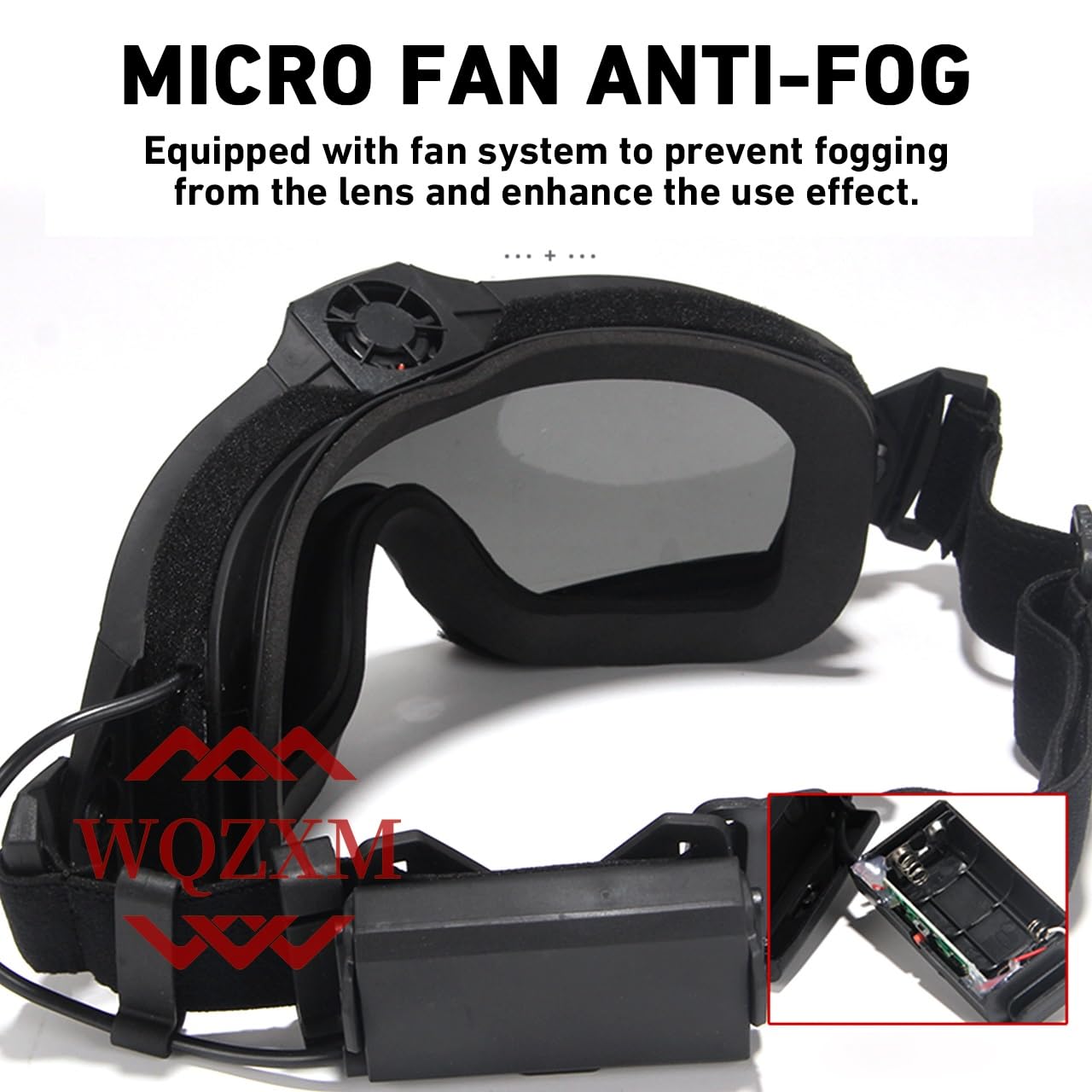 Lunettes Airsoft Antibuée, Lunettes Tactiques avec Ventilateur Et Lentille Interchangeable, Lunettes Et Lunettes De Tir Militaires