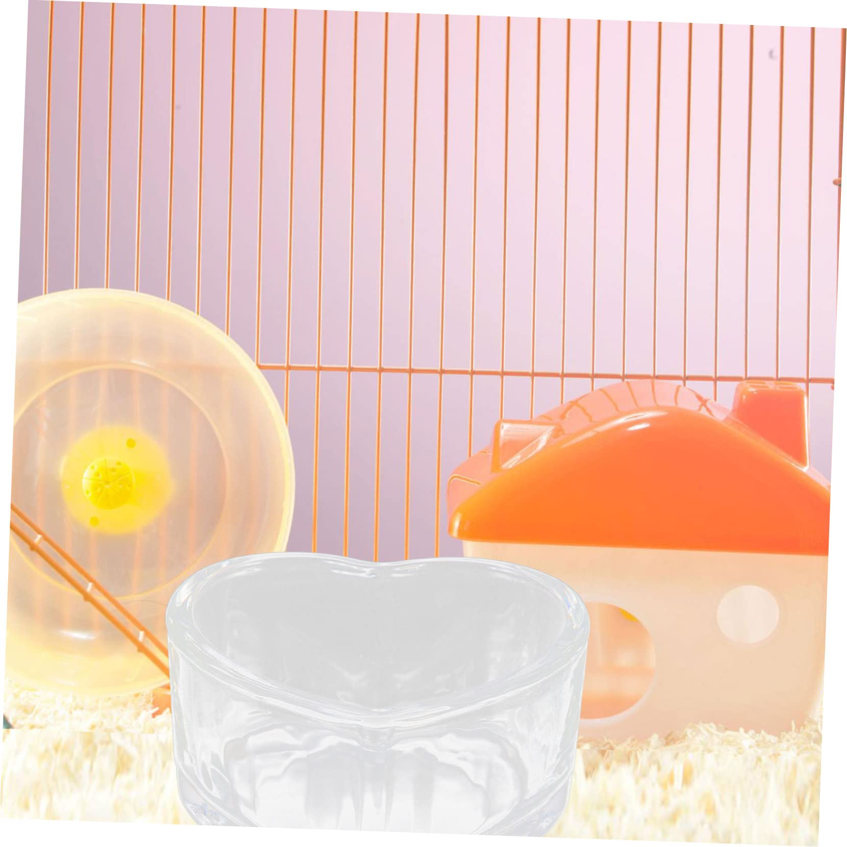 BESPORTBLE 10stücke Kompakte Hamsterfüterschale Abwaschbare Transparente Schalen Für Hamster Und Kleintiere Für Futter Und Wasser Rutschfestes Design Geeignet Für Zuhause
