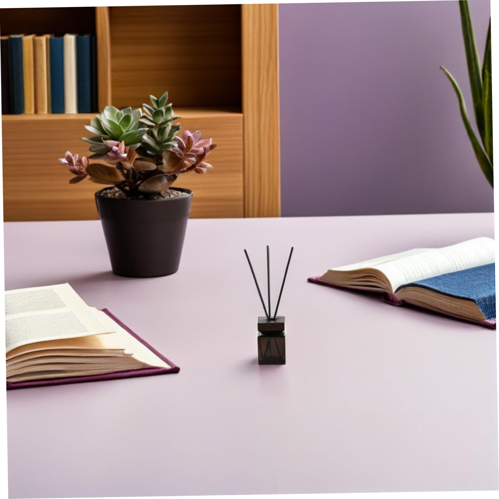 Homoyoyo 2 Set Bottiglia Diffusore Aroma Tappo in Legno di Frassino e Bastoncini in Rattan Contenitore Vuoto per Aromaterapia senza Fiamma Elegante e Sicuro per Casa e Ufficio
