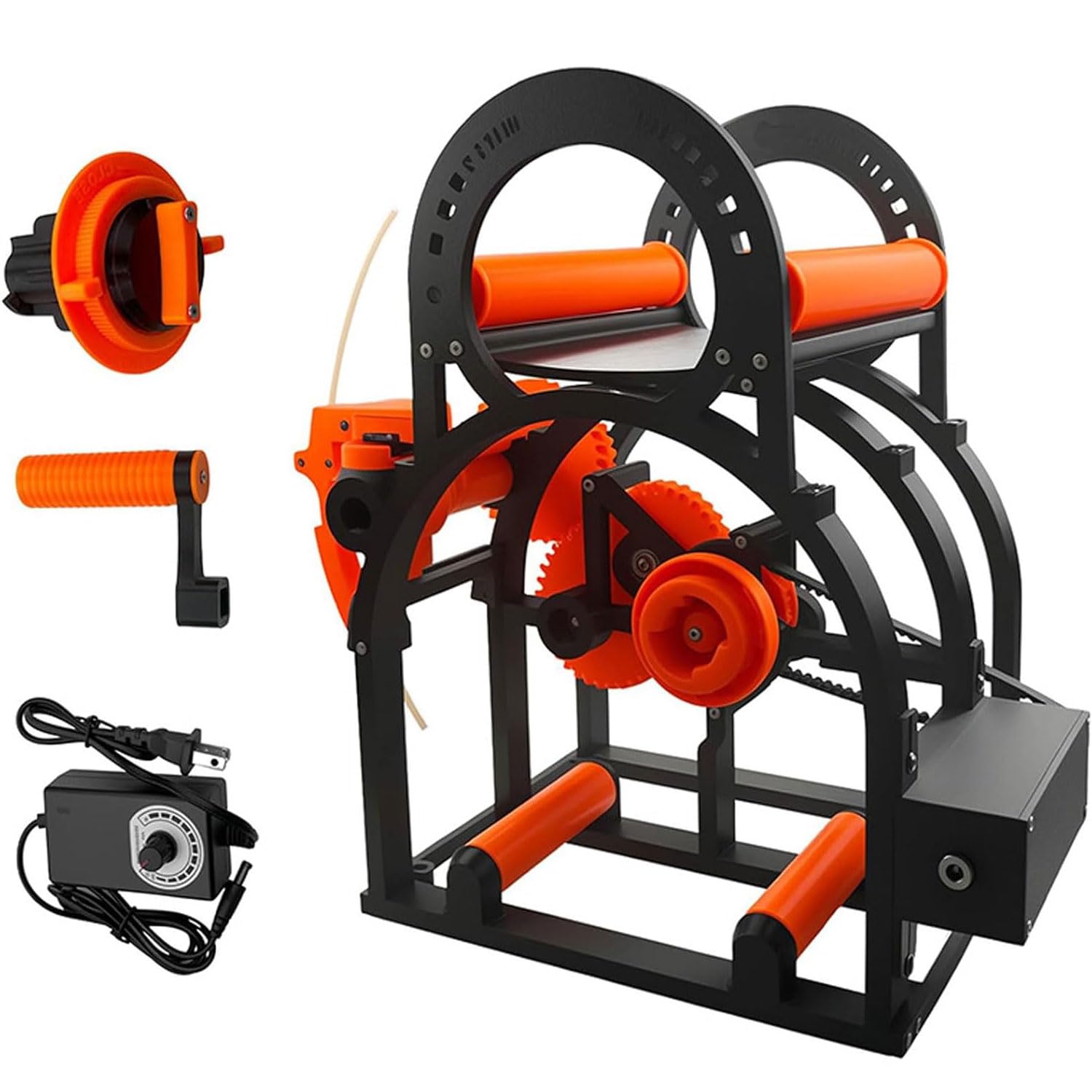Zwijacz filamentu 3D, elektryczny nawijacz drutu/nici spawalniczych, nawijacz szpuli z uchwytem do schludnego przenoszenia szpul 20 cm, idealny do akcesoriów do drukowania 3D