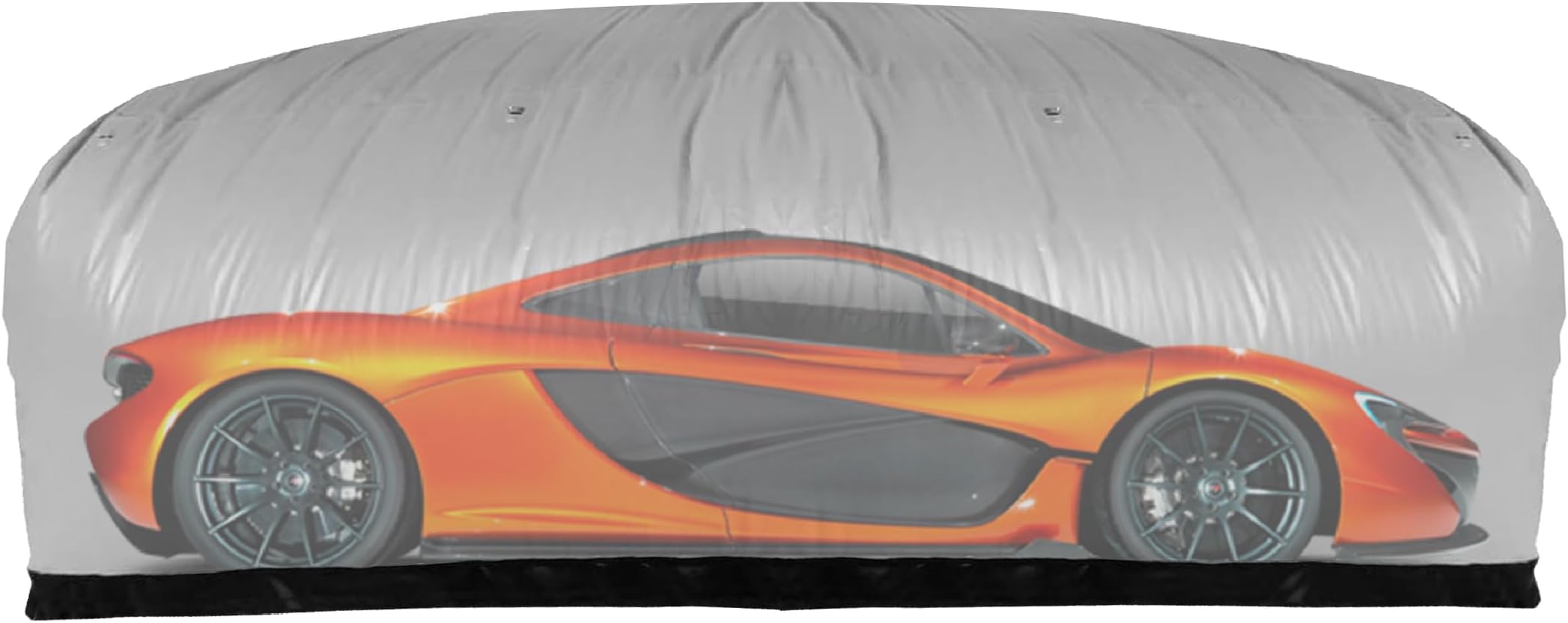 Outdoor Car Cover Hail Protector Inflatable 14' / 4.3m - IN THE GARAGE