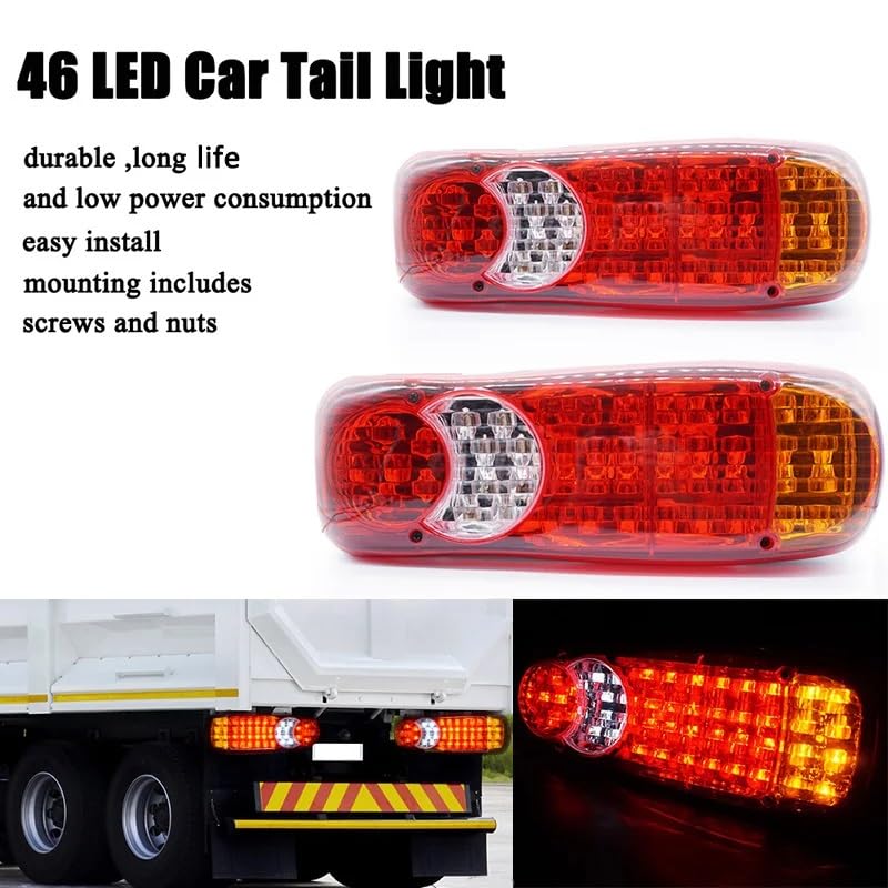トラックテールランプ Amazon.co.jp: トラックテールランプ 1 ペア 46 LED リア テール