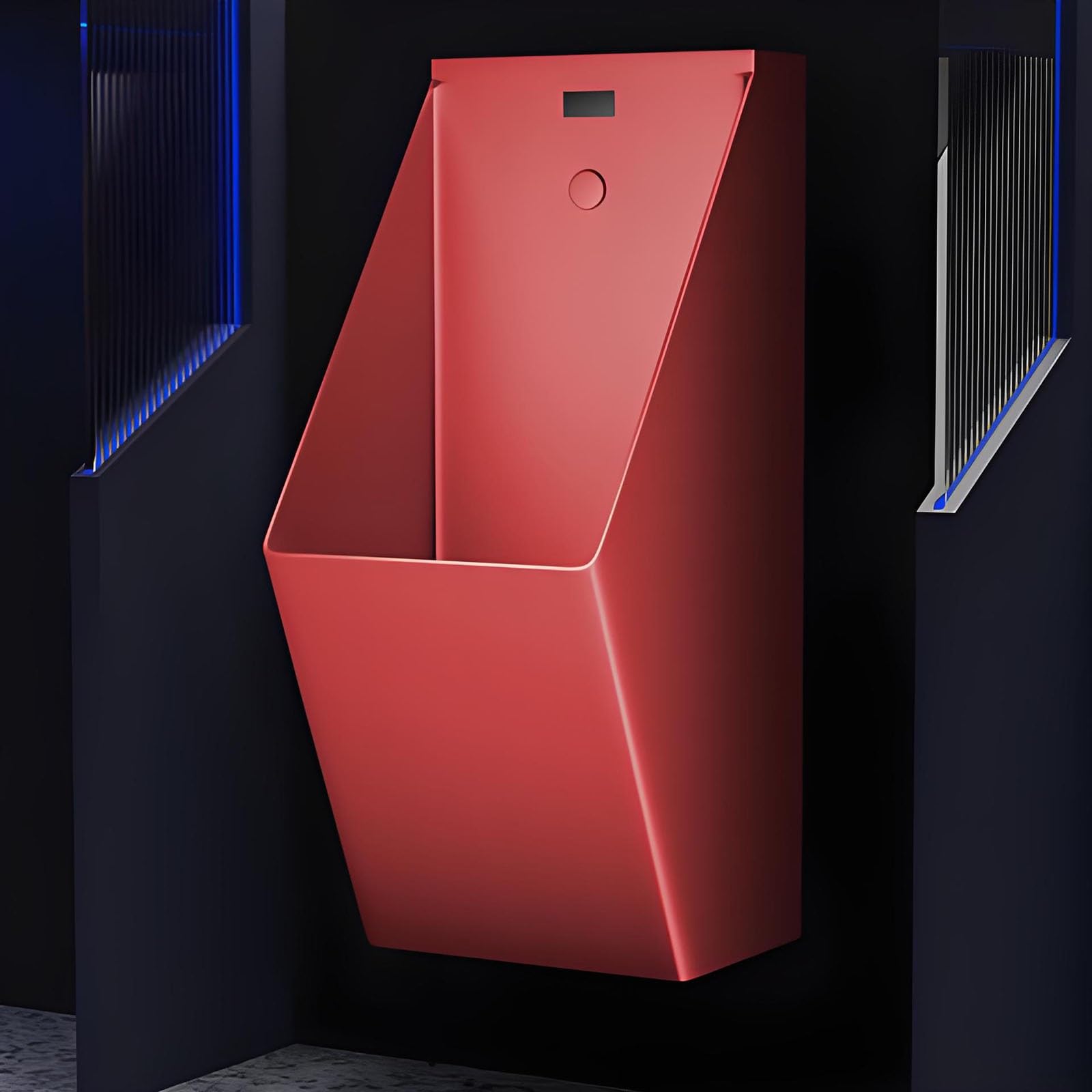 Urinario de acero inoxidable montado en la pared, sistema de descarga automática de 7 segundos para uso comercial en centros comerciales, escuelas, obras de construcción y baños públicos