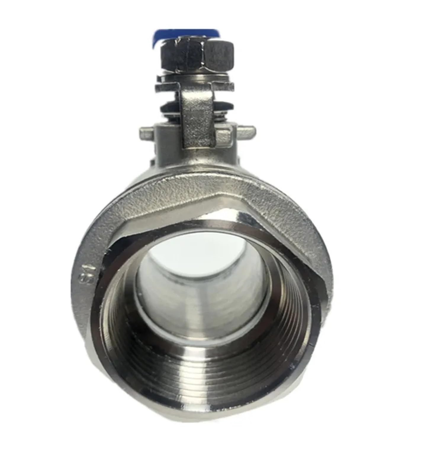 1 PCS hembra recta dos piezas puertos completos válvula de bola de acero inoxidable 304(DN40)