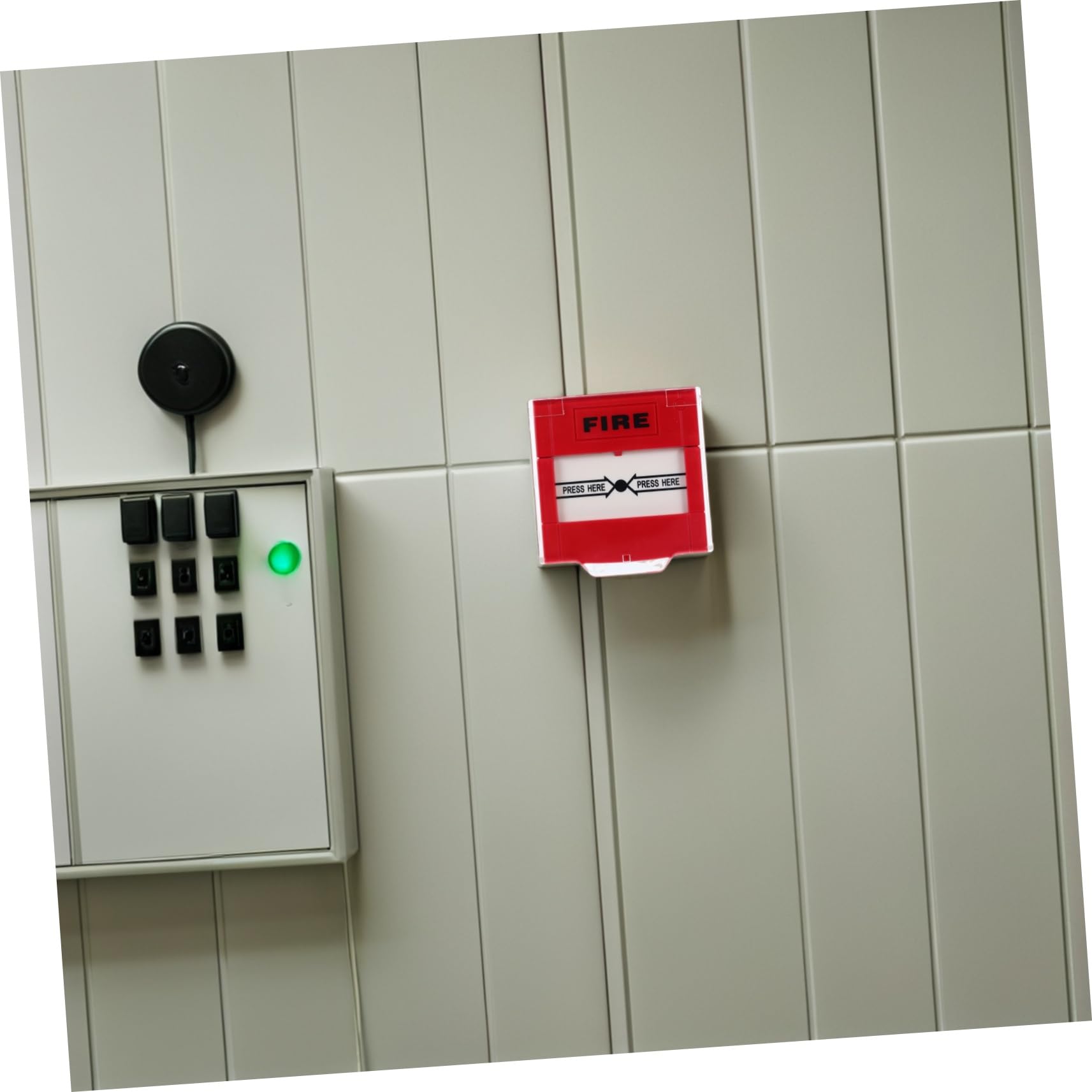 NUOBESTY Botón de Alarma Manual contra Incendios Rojo de Plástico Reinicio Rápido, Interruptor para Llamada de Emergencia en Oficina y Espacios Privados, Pack de 2 Unidades