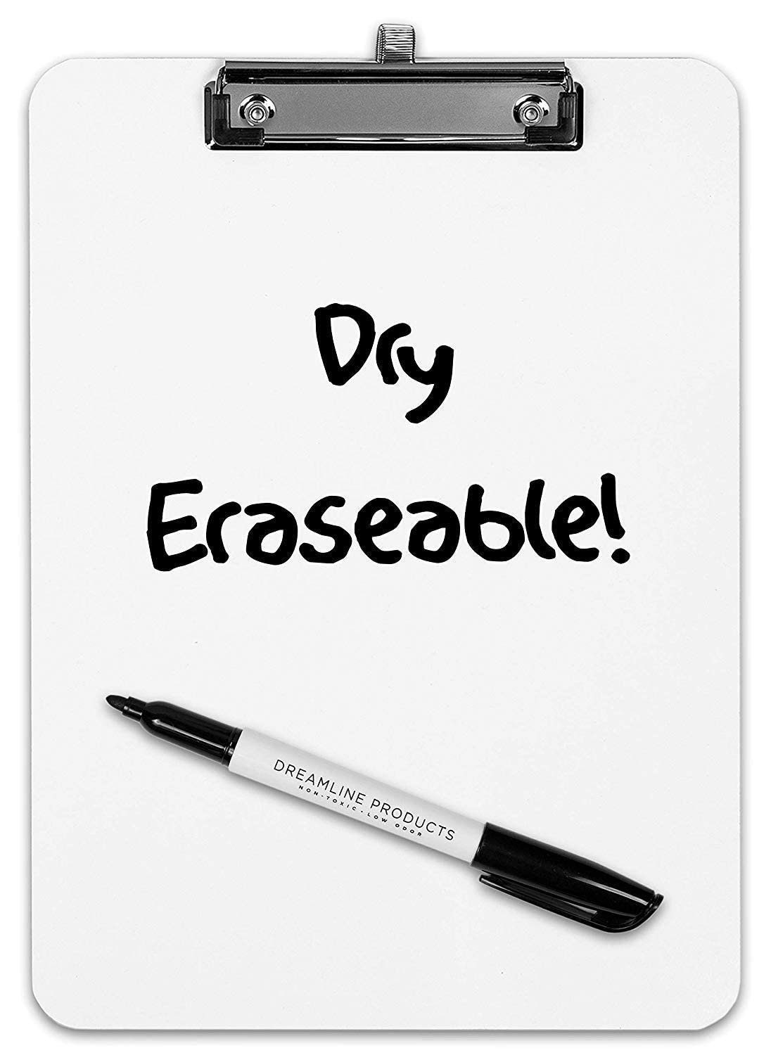 Dry Erase Clipboard + Pen Holder + Markers (60pc) Set of 60 Clip Boards