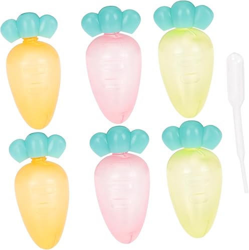 YARNOW 6 recipientes de aderezo, mini recipientes de plástico para apretar, accesorios de caja Bento para mini caja Bento para Kawaii Bento Box Sub