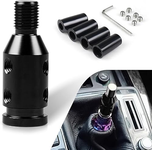 1 adaptador de perilla de palanca de cambios, convertidor de rosca de cabeza de engranaje de automóvil, adaptador para palanca de cambios no