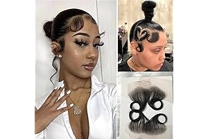 HD Lace Baby Hair Edges Pieces Reusable Natural Hairline for Black Women