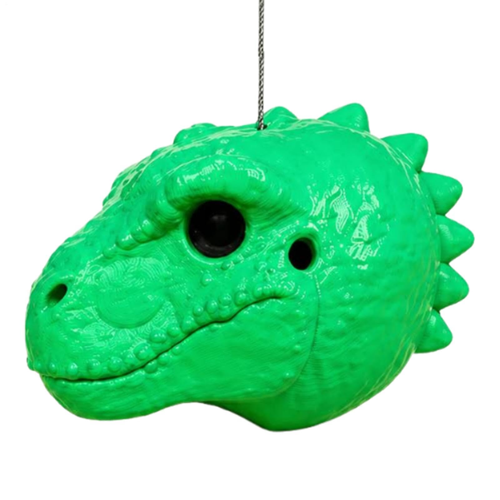 Outdoor Squirrel Feeders, Dinosaur Head Food Holder, 6.69x4.72x3.94 Inches Wildlife Box, Strong Frame Feeding Device with Easy Handling, Home Accessories Gear, Effective Display Prop for Garden Patio