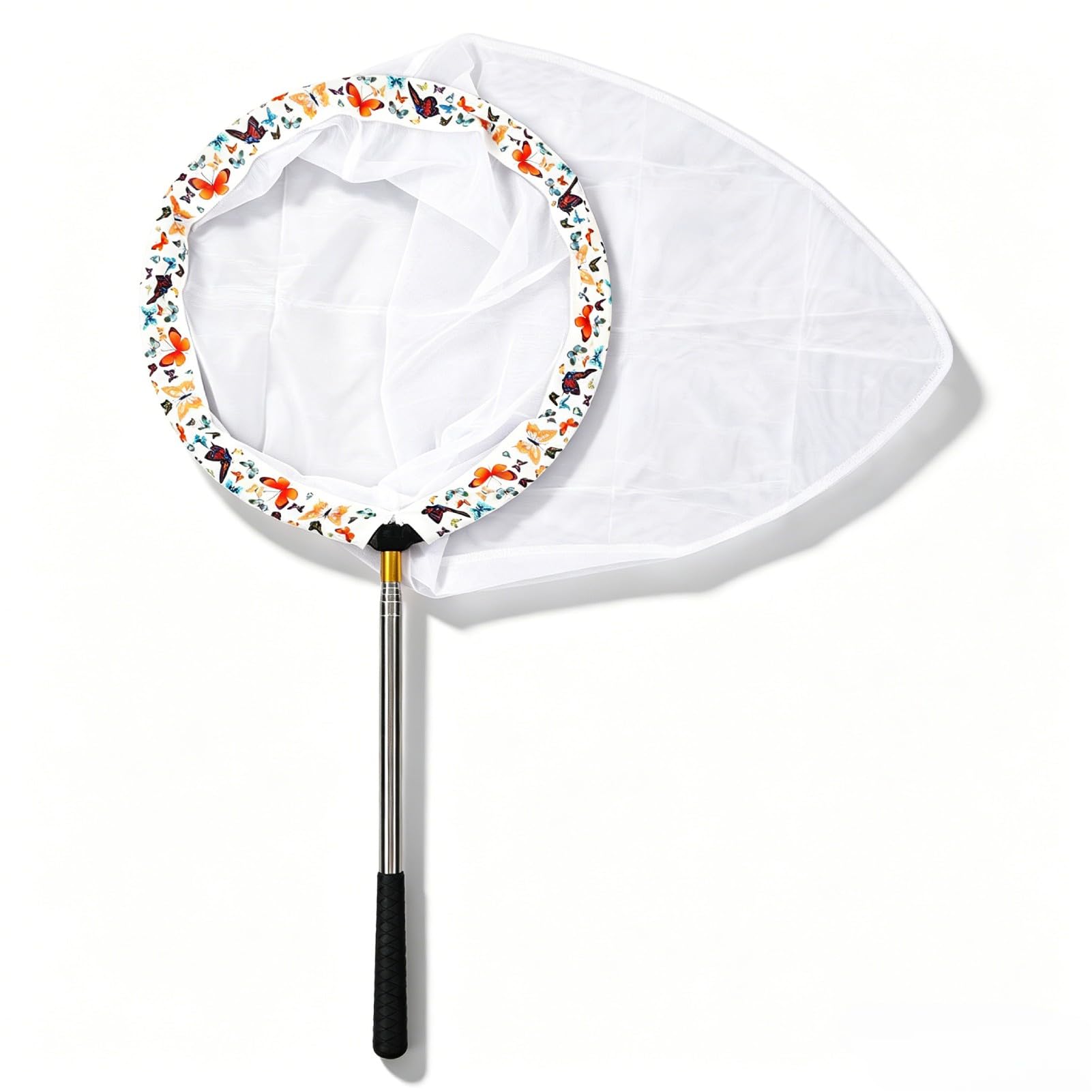 Filet De Pêche Extensible, Filet à Papillons pour Enfants pour Jouer en Plein Air, Poignée en Acier Inoxydable S'étend Jusqu'à 59,1 Pouces