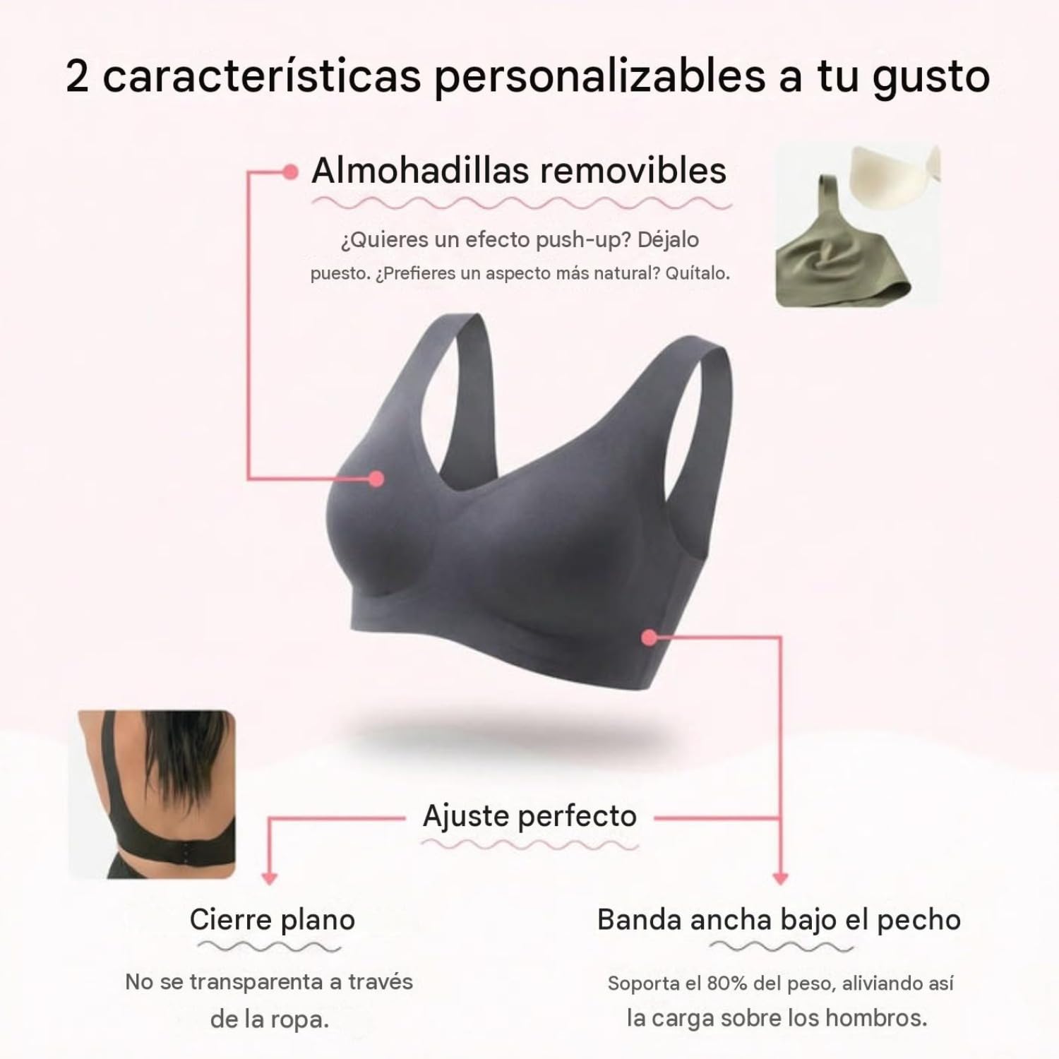 NUBELLE - Sujetadores de Alta Gama sin Costuras