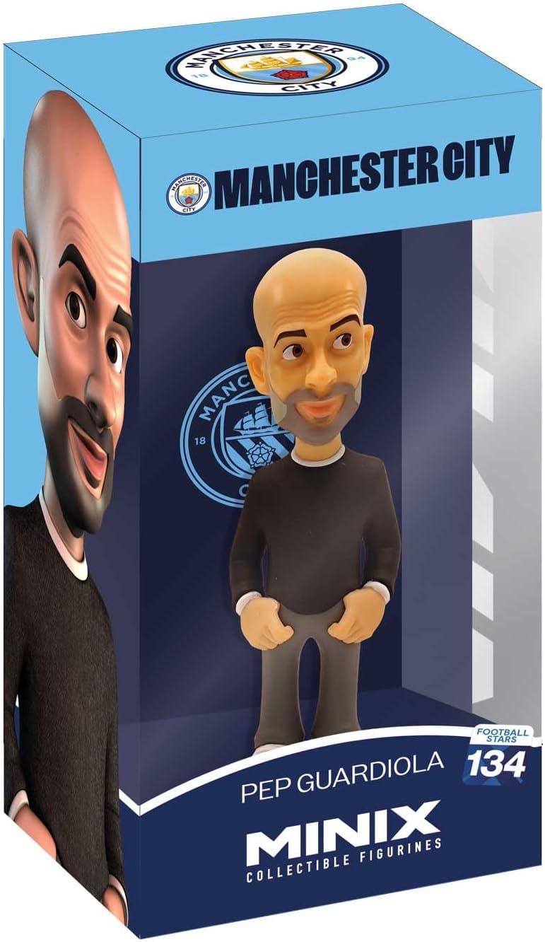 MINIX Collectible Figurines, Man. City PEP Guardiola, 12 cm Collectible Figure, from 17+ Years, German