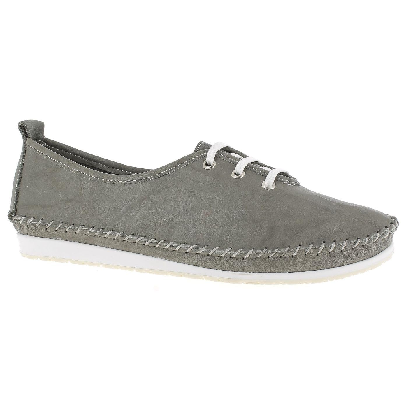 Andrea Conti Women's Damen Schnürer Sneaker, Gray, 3.5 UK
