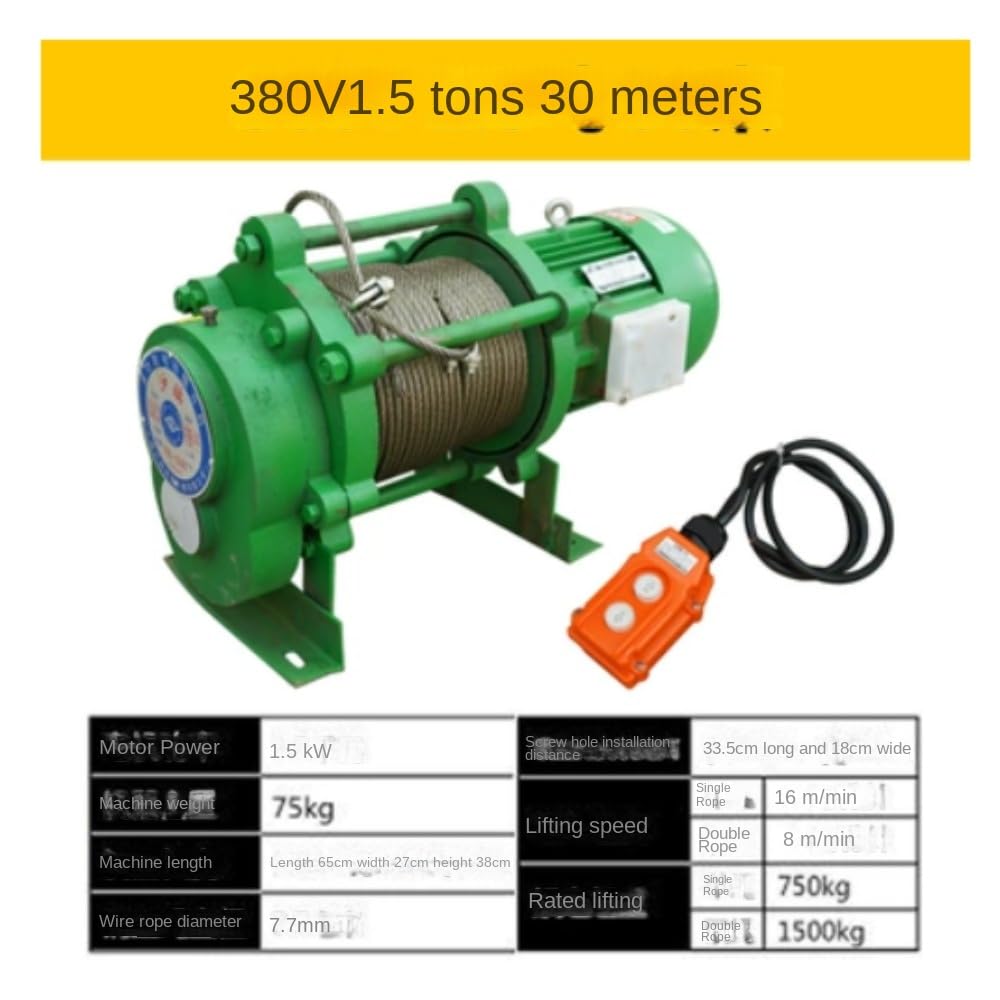 Wciągnik łańcuchowy Wielofunkcyjna wciągarka elektryczna 220/380 1,5T/2T/3T