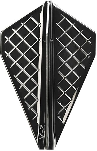 (COSMO DARTS) Fit Flight Pro Dart Vuelos V-2 Negro