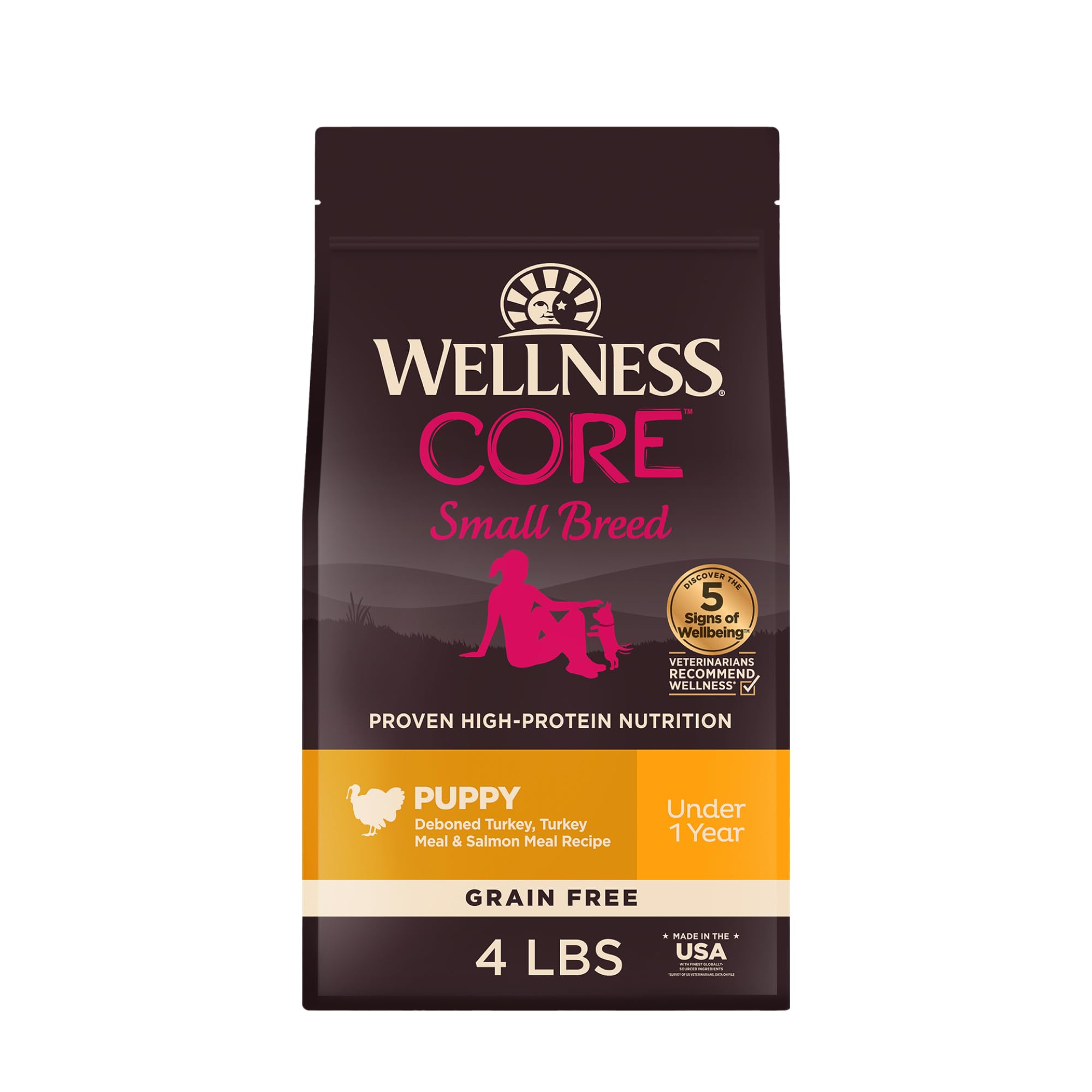 Wellness CORE Small Breed Puppy Dry Dog Food 4lb