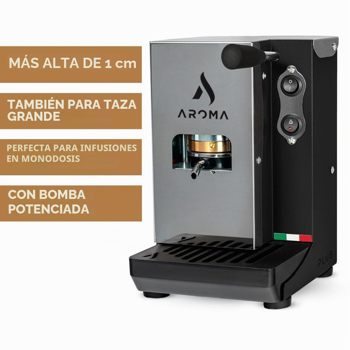 Aroma Plus Basic Macchina da Caff? Cialde 44mm Nero