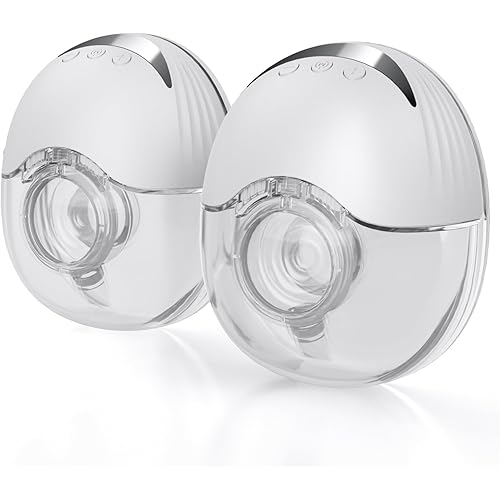 Breast Pump Hands Free Mobile Style | M6, Wearable Breastfeeding Pump Ideal Rhythm for More Milk, DoubleFit Flange More Fit & Discreet with 3 Modes & 9 Levels, 24mm