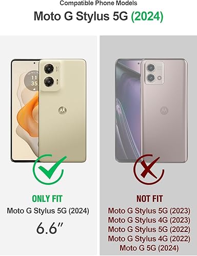 Miniatura 2 de Poetic Guardian - Funda para Motorola Moto G Stylus 5G 2024 no compatible con la versión 2023, prueba de caídas de grado militar de 20 pies,