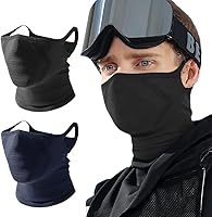 Vista 8 de WTACTFUL - 2 unidades de máscara de media cara para motocicleta y ciclismo - Cómoda, resistente al viento y perfecta para actividades al aire libre!