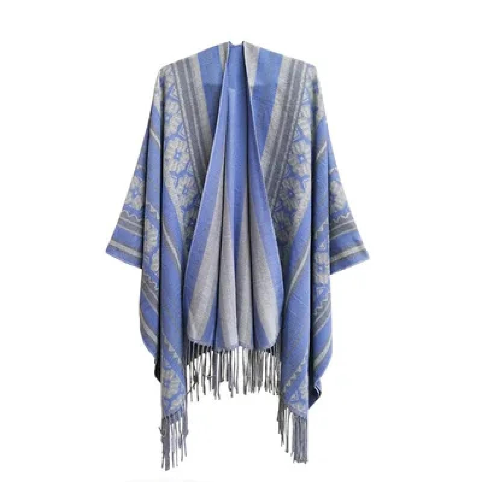 Sciarpa Scialle Invernale Sciarpe Sciarpa con Stampa Geometrica E Nappa, da Donna, Invernale, Calda, Lunga, Avvolgente, Comoda, Boho, Spessa, Coperta