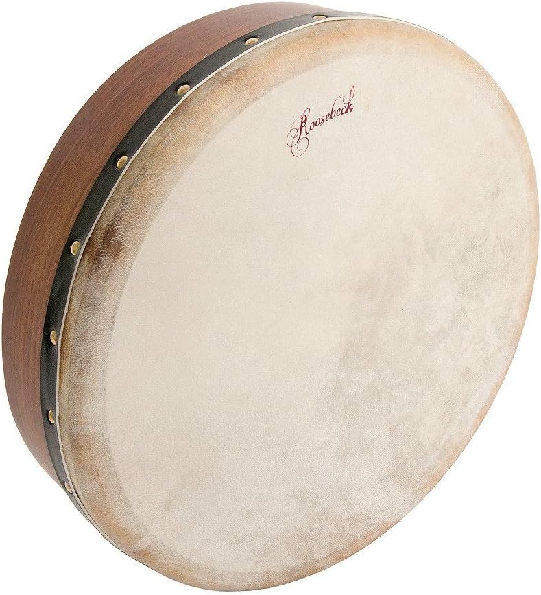 Includes: 14 inch Irish Celtic Bodhran Drum W/Fixed Goatskin Head ~ Solid Sheesham Frame + The Bodhran Drum Book & Cd
