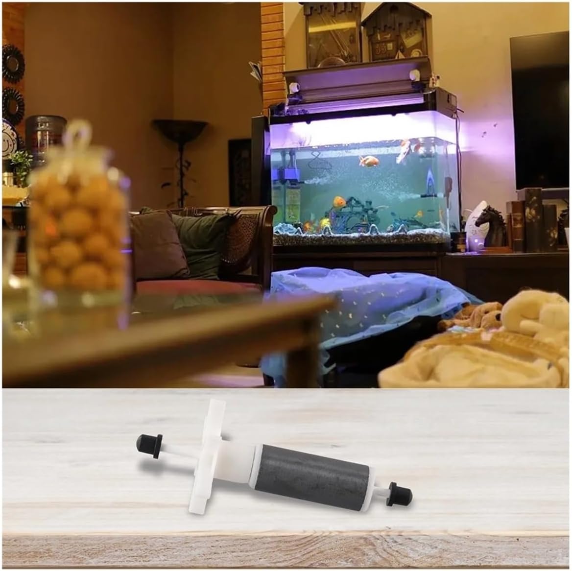 Water Pump Impeller Shaft, Compatible for Intex, Compatible for Pure Spa, Aquarium Pumps, Fish Tank Submersible Pump Accessories(E)